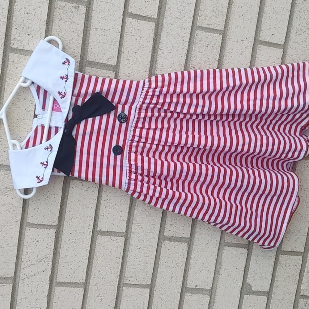 Sailor/Red& White Dress